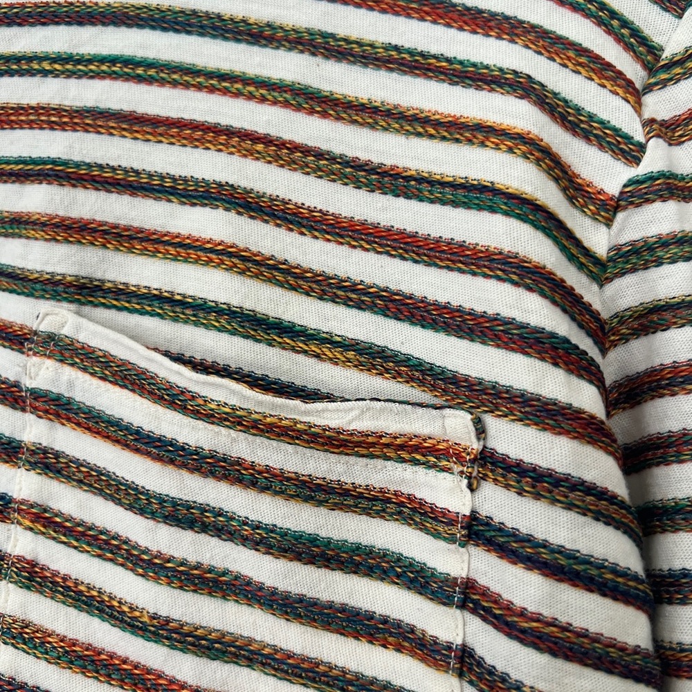Madewell Long Sleeve Tee in Rainbow Stripe